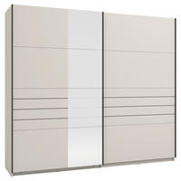 SKŘÍŇ S POSOUVACÍMI DVEŘMI, kašmírová, 245/217,5/60 cm - černá/kašmírová, Moderní, kov/kompozitní dřevo (245/217,5/60cm) - Xora