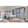 BOXSPRINGBETT 180/200 cm  in Hellgrau  - Hellgrau/Schwarz, KONVENTIONELL, Textil/Metall (180/200cm) - Esposa