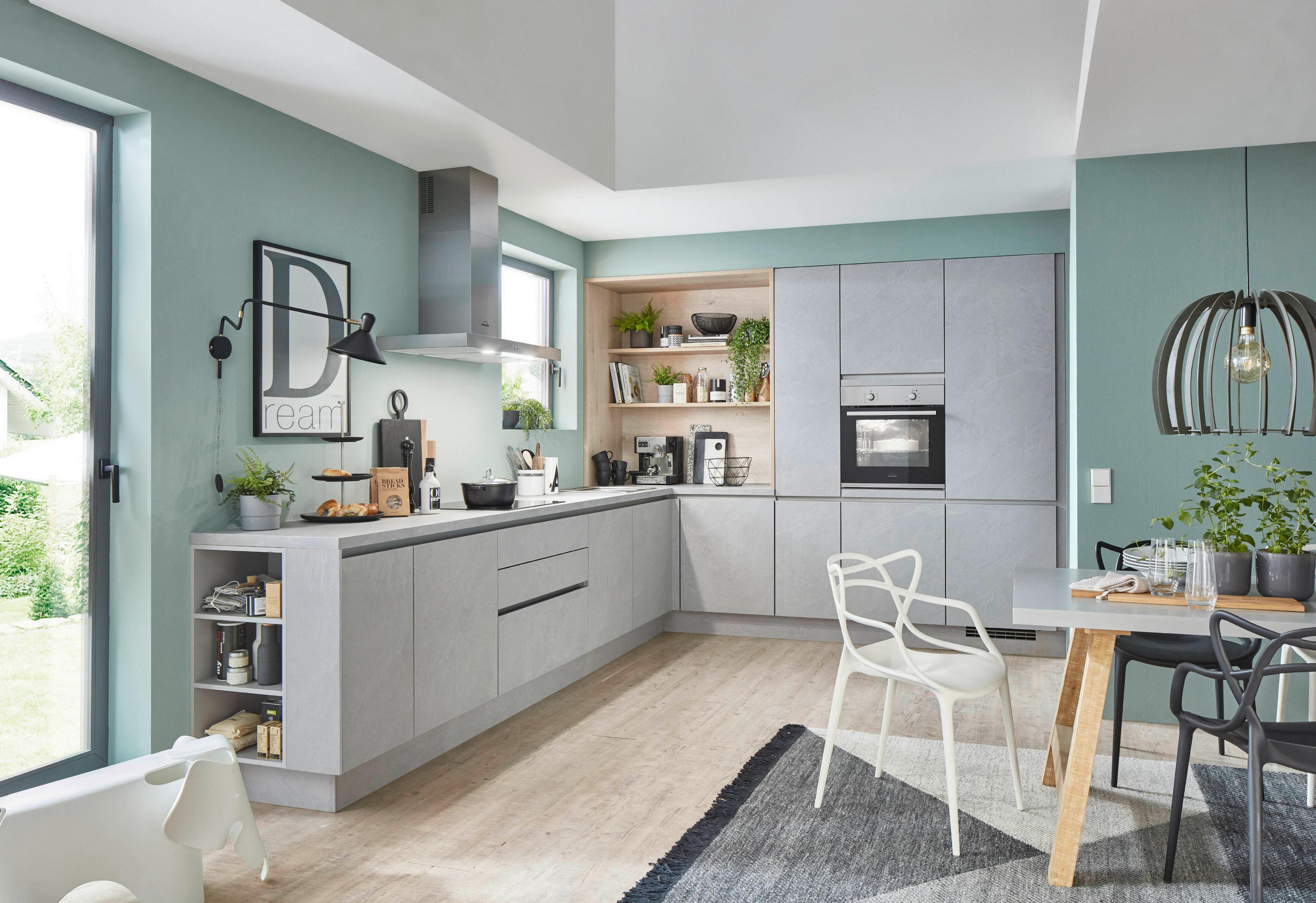 PLÁNOVATEĽNÁ KUCHYŇA - sivá, Design, kompozitné drevo - Celina