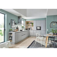 EINBAUKÜCHE   - Grau, Design, Holzwerkstoff - Celina