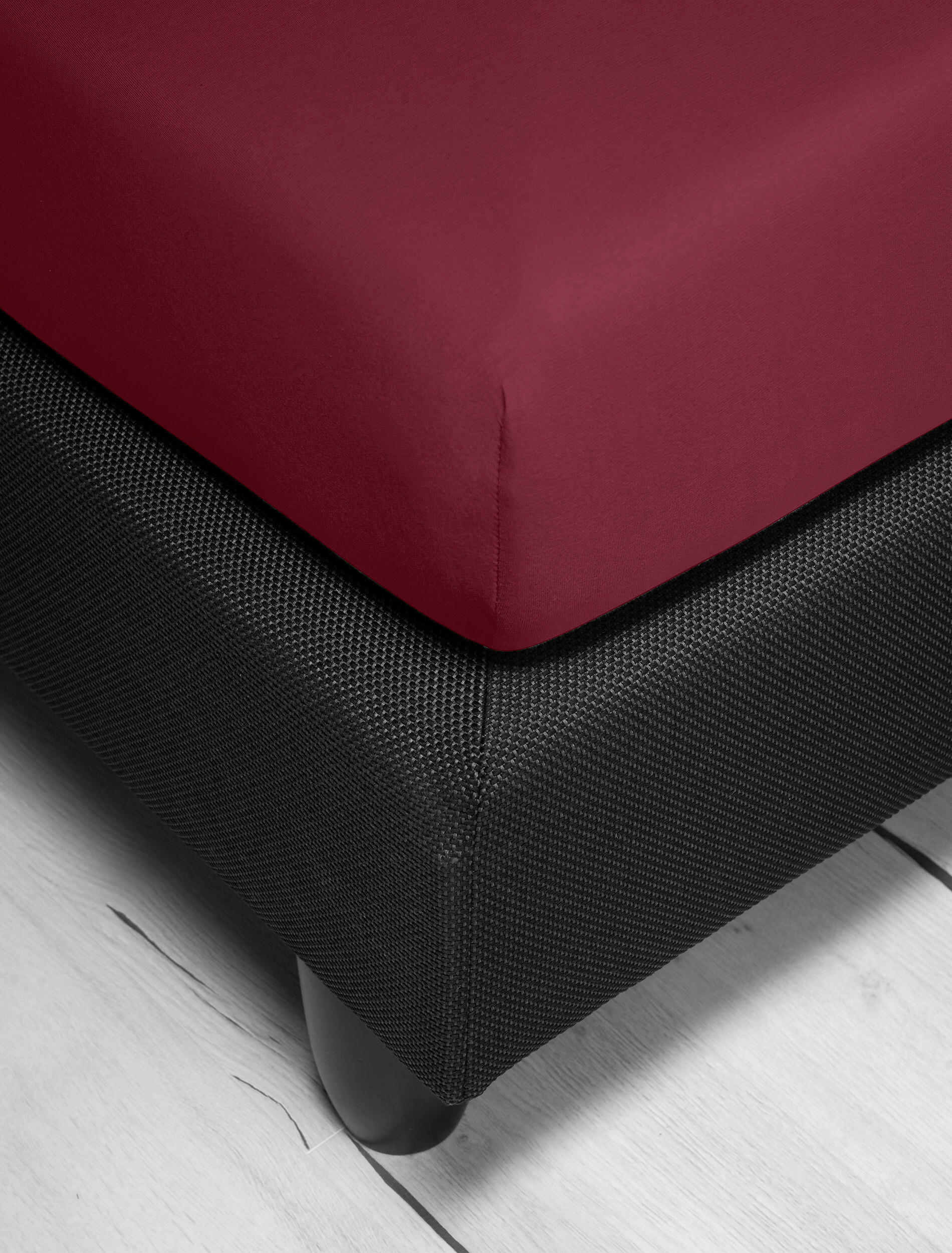 SPANNBETTTUCH Jersey  - Rot, KONVENTIONELL, Textil (90-100/200cm) - Irisette