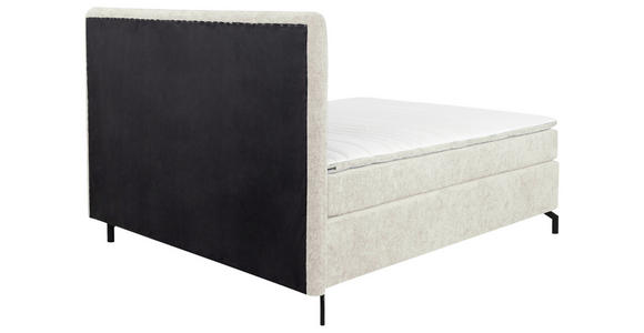 BOXSPRINGBETT 160/200 cm in Greige - Greige/Schwarz, Design, Textil/Metall (160/200cm) - Esposa