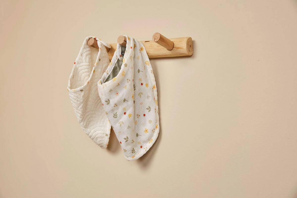 LÄTZCHEN - Gelb/Weiß, Basics, Textil (19/40cm) - Bebe Jou