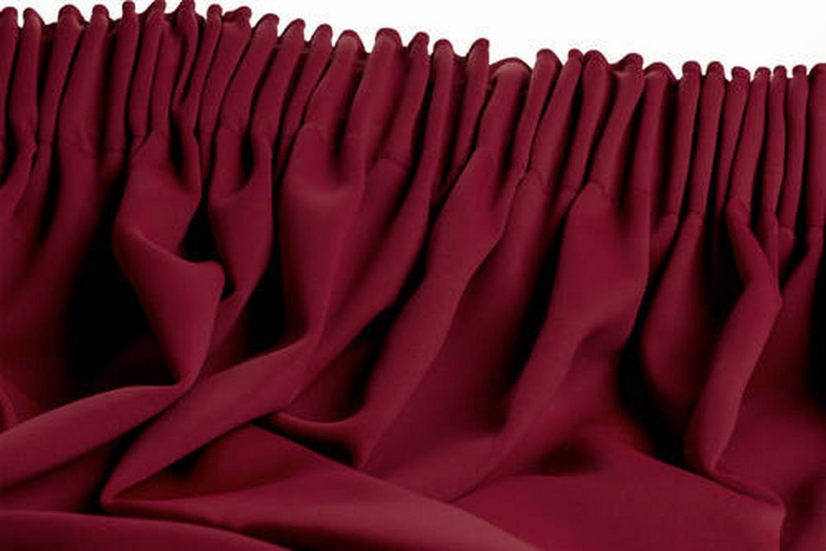 WÄRMESCHUTZVORHANG Verdunkelung  - Rot, Basics, Textil (145/260cm)