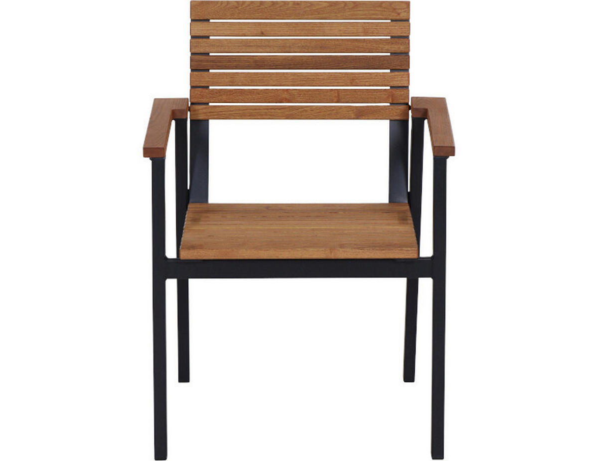 GARTENSESSEL-SET in Holz, Metall Naturfarben  - Naturfarben, Basics, Holz/Metall (60/83/58,5cm) - Siena Garden