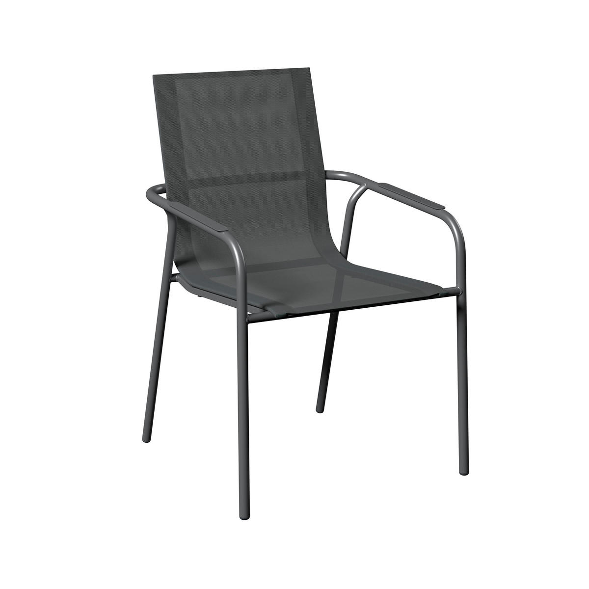 GARTENSTUHL Eisen Grau  - Grau, MODERN, Textil/Metall (60/87/63.5cm) - Ambia Garden