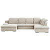 WOHNLANDSCHAFT in Chenille Creme  - Chromfarben/Creme, Design, Textil/Metall (165/353/212cm) - Livetastic