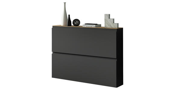 HÄNGESCHUHSCHRANK 110/82/22 cm  - Eichefarben/Anthrazit, Design, Holzwerkstoff (110/82/22cm) - Moderano