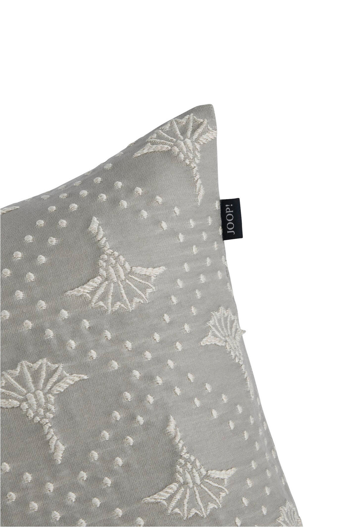 KISSENHÜLLE J! Cornflower Charm silber 40/40 cm  - Silberfarben/Hellgrau, Design, Textil (40/40cm) - Joop!
