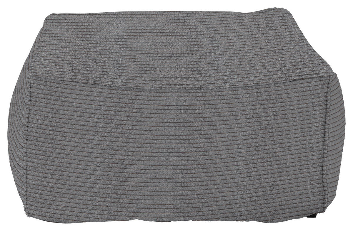 HOCKER in Textil Dunkelgrau  - Dunkelgrau, Design, Textil (86/38/86cm) - Lomoco