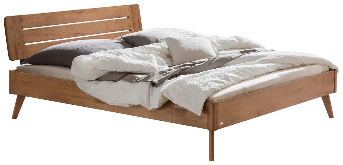 BETT 140/200 cm  in Wildeiche  - Wildeiche, KONVENTIONELL, Holz (140/200cm) - Hasena