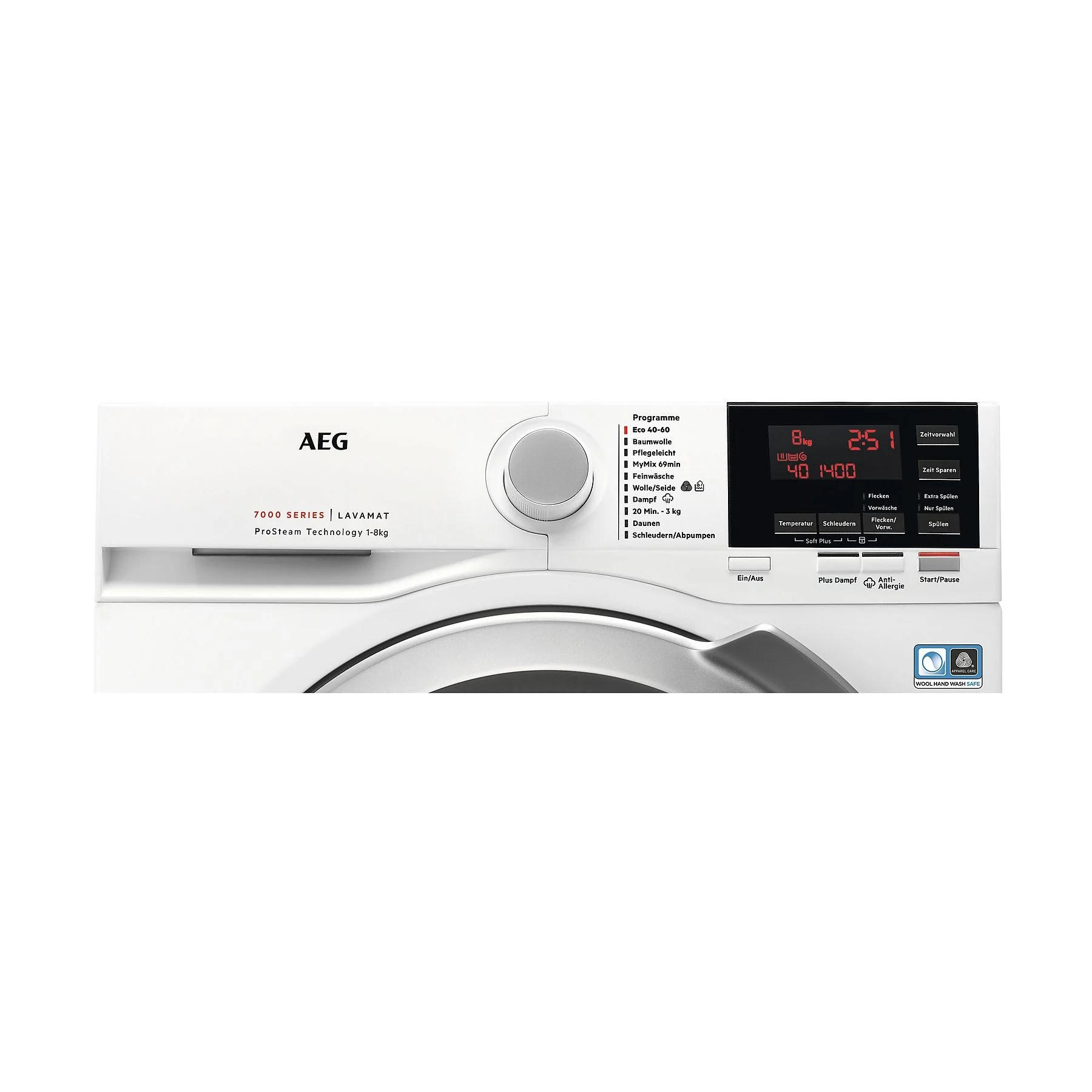 WASCHMASCHINE L7FBG61480   - Weiß, Basics, Kunststoff/Metall (59,6/84,7/60,2cm) - AEG