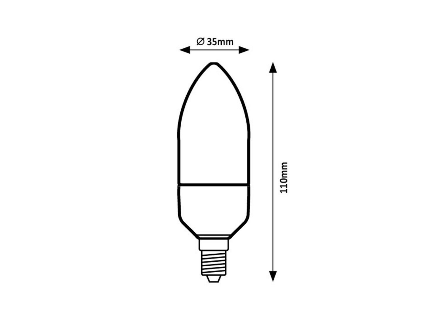 LED ŽARULJA - bijela, Basics, plastika (3.5/11cm)