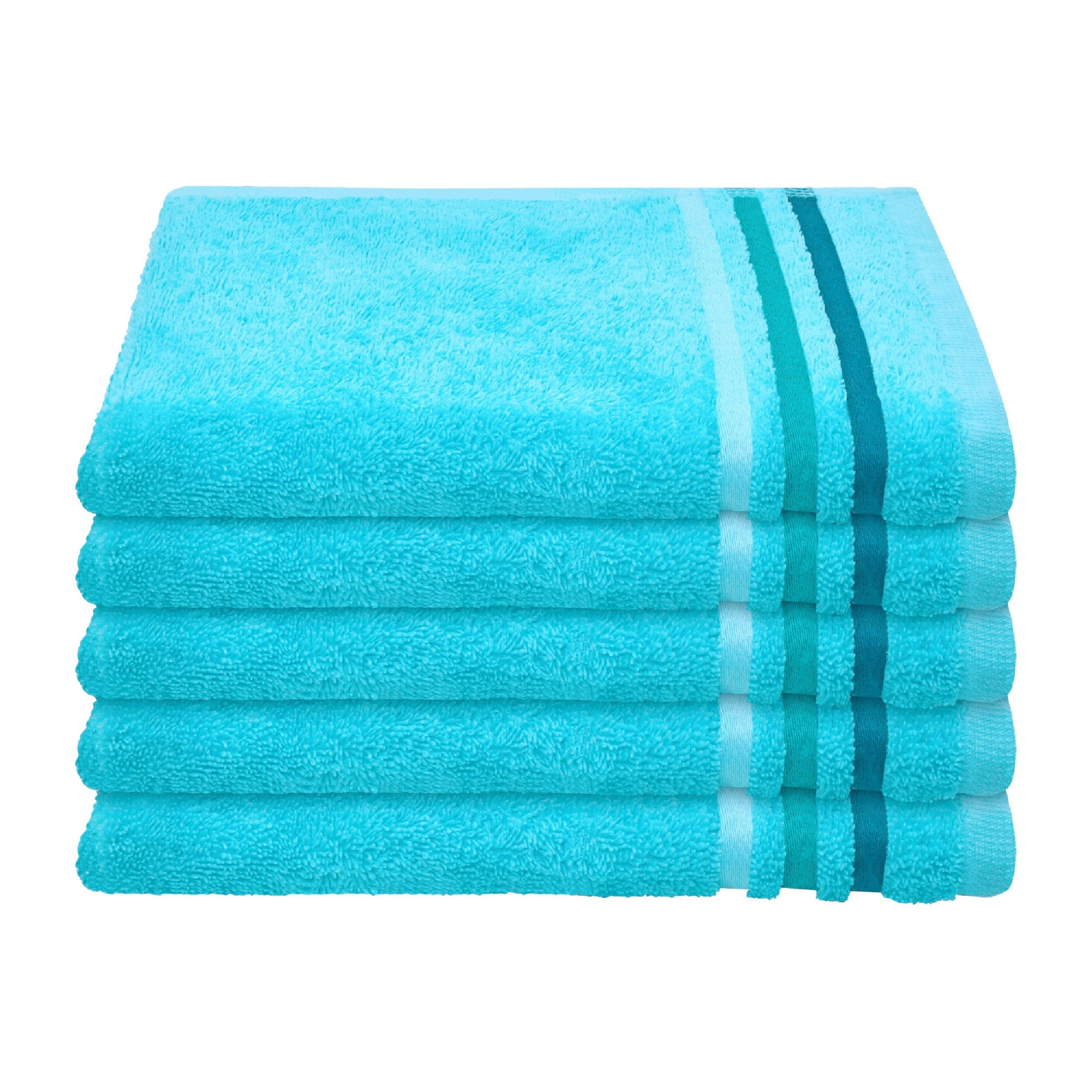 GÄSTETUCHSET Türkis 5-teilig 30/50 cm  - Türkis, Basics, Textil (30/50cm)