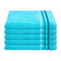 GÄSTETUCHSET Türkis 5-teilig 30/50 cm  - Türkis, Basics, Textil (30/50cm)