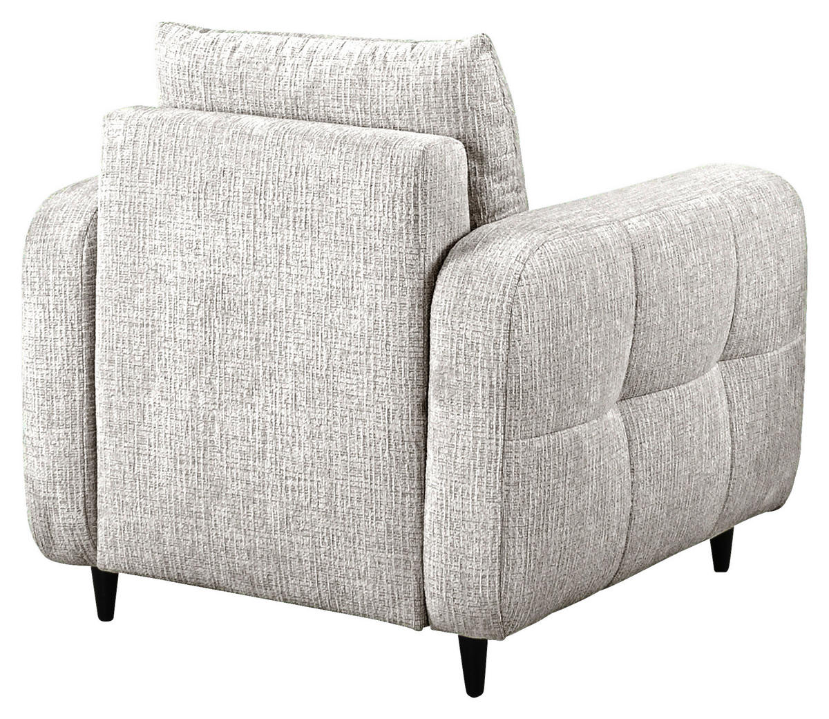 COCKTAILSESSEL Flachgewebe Hellgrau    - Hellgrau/Schwarz, Design, Holz/Textil (90/88/91cm) - Lomoco