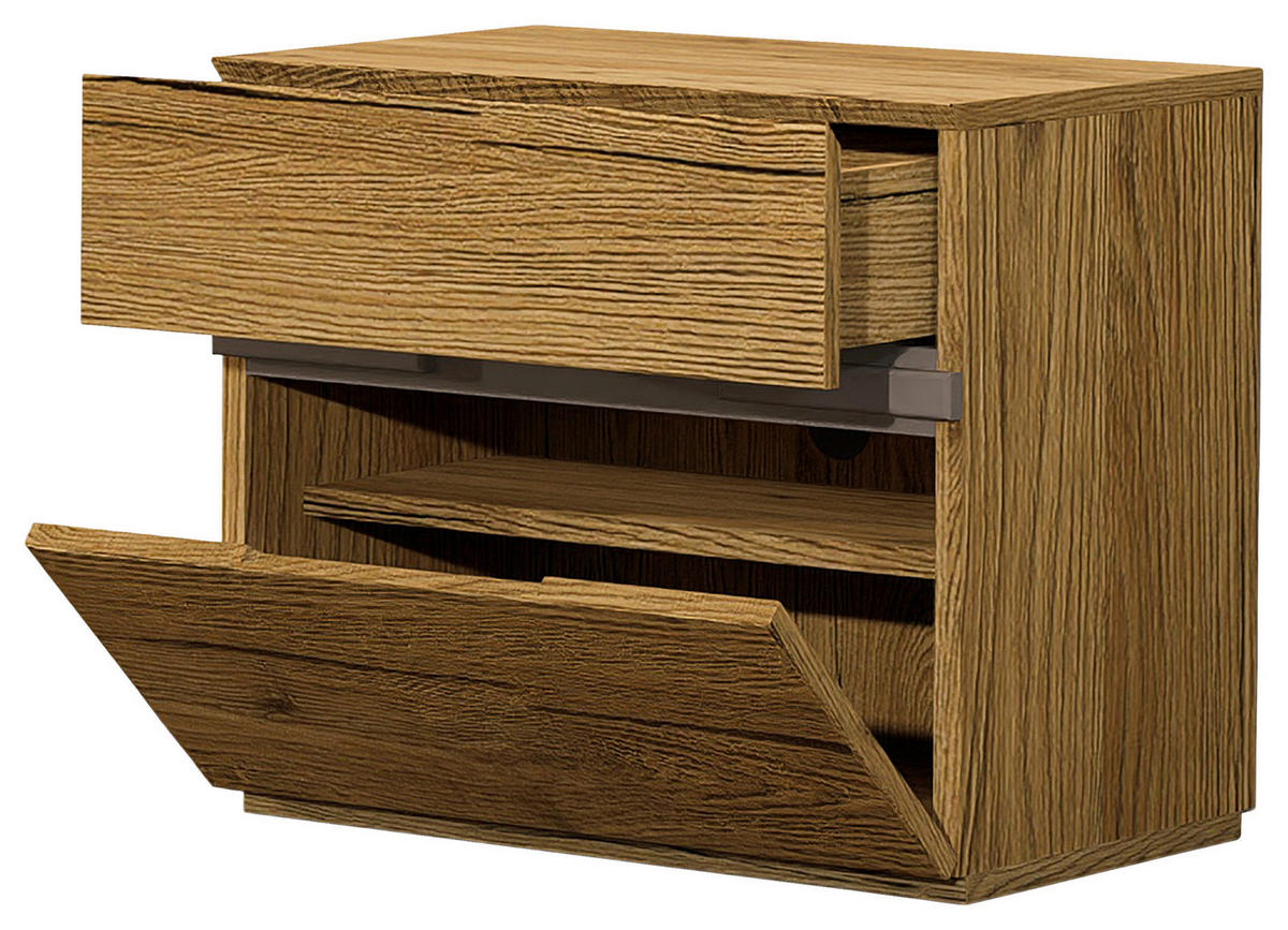 TV-ELEMENT Taupe, Wildeiche  60/56/44 cm  - Taupe/Wildeiche, Design, Holz/Holzwerkstoff (60/56/44cm) - Novel