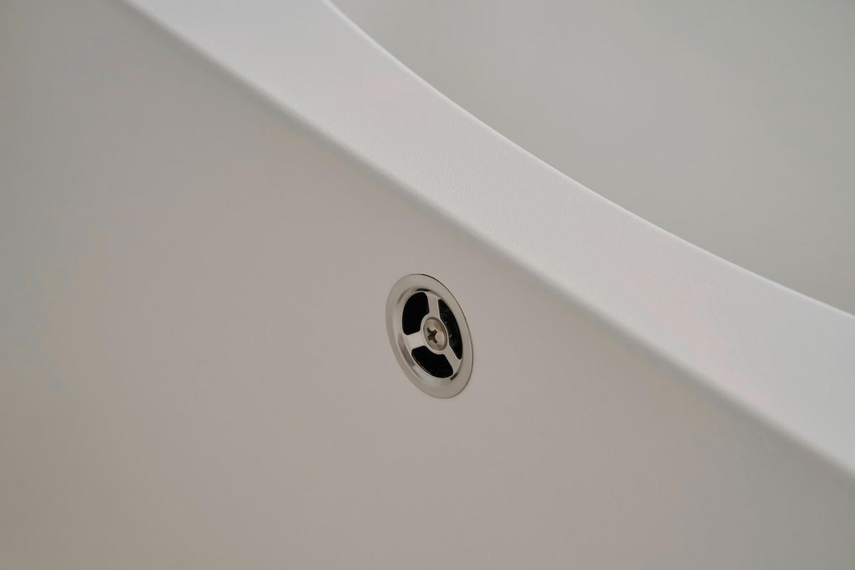 SPÜLE 1712BOSTON100X50W  - Weiß, Trend, Glas/Kunststoff (100/20/50cm) - Respekta