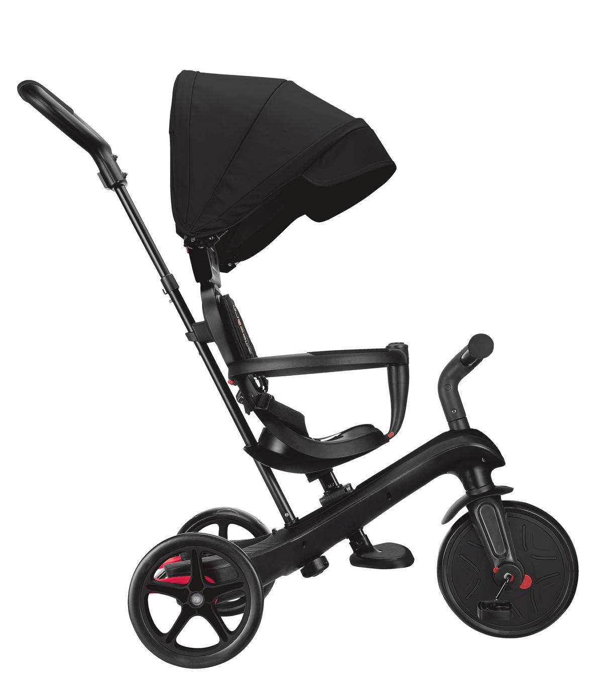 DREIRAD EXPLORER TRIKE 4in1  - Schwarz, Basics, Kunststoff (95/47/97.5cm) - GLOBBER