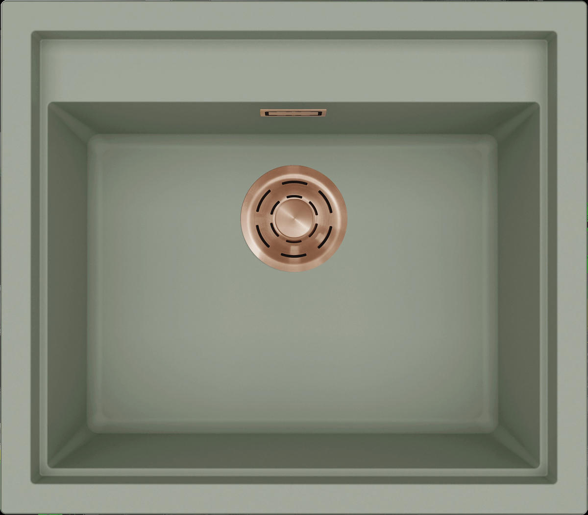 SPÜLE 107211  - Salbeigrün/Bronzefarben, Basics, Keramik (57/50/21,7cm) - HKT