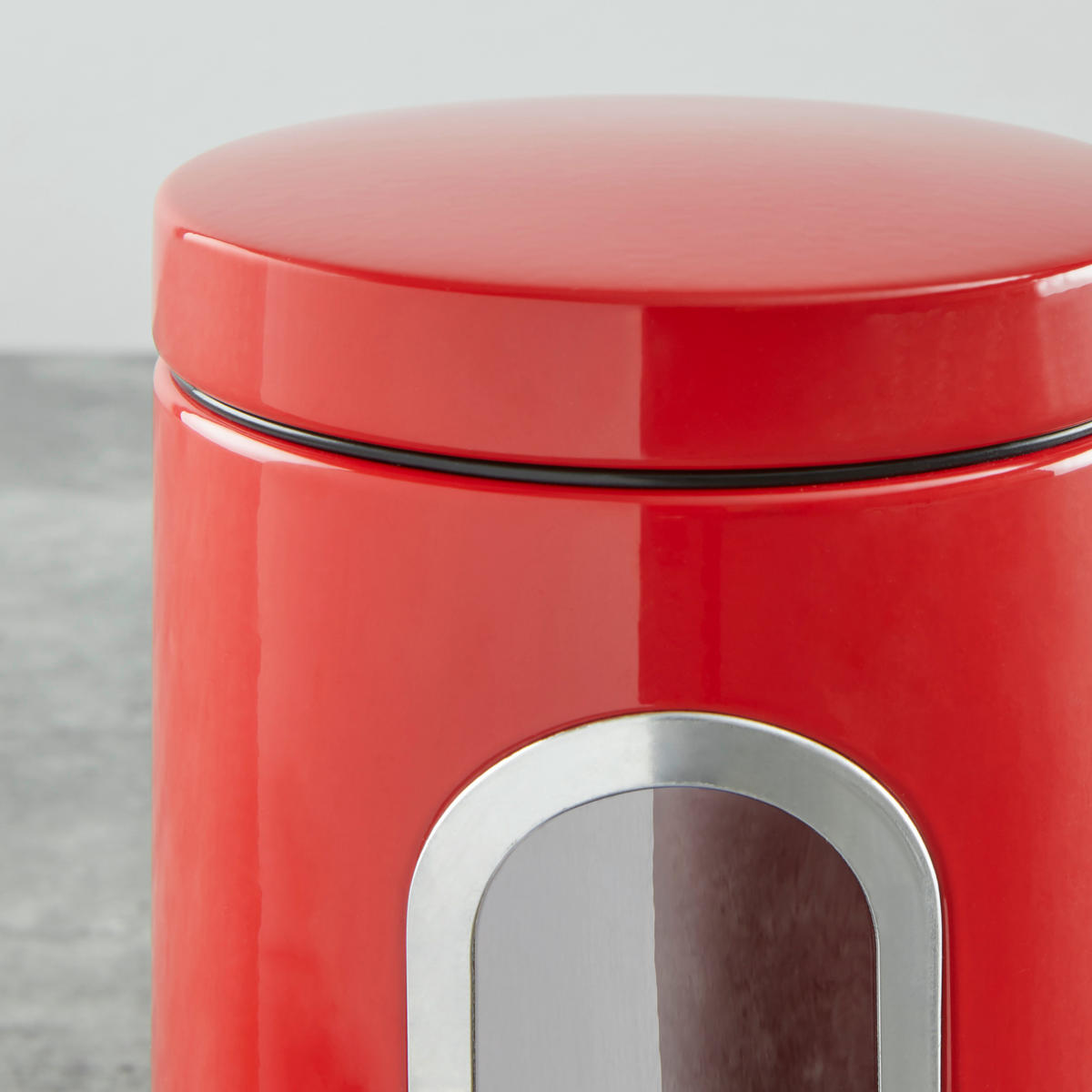VORRATSDOSENSET 3-teilig  - Rot, MODERN, Metall (11/17,5cm) - Echtwerk