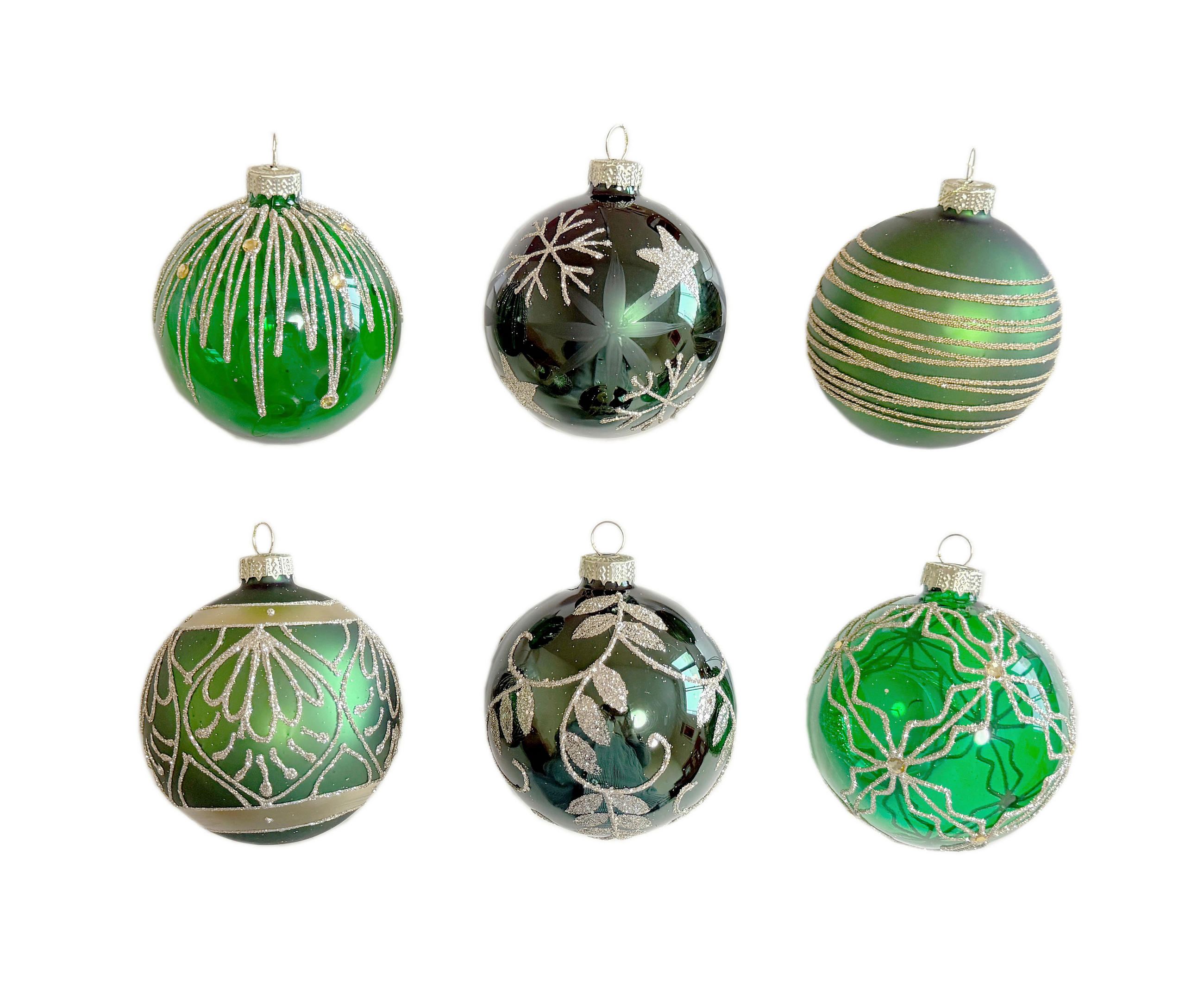 CHRISTBAUMKUGEL 10 cm  - Goldfarben/Grün, LIFESTYLE, Glas/Kunststoff (10cm) - X-Mas