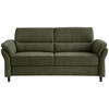 3-SITZER-SOFA Mikrofaser Olivgrün  - Schwarz/Olivgrün, MODERN, Holz/Textil (192/90/89cm) - Livetastic