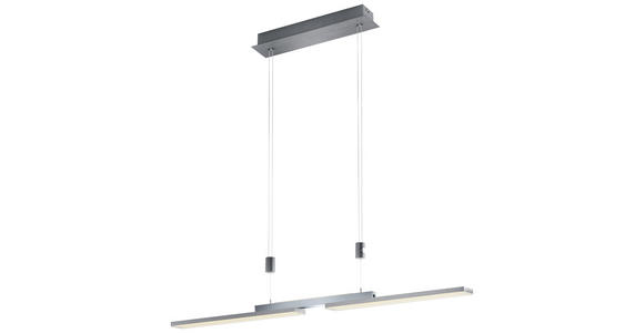 LED-HÄNGELEUCHTE - Nickelfarben, Basics, Metall (87cm) - Ambiente