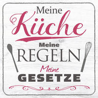 DEKOPANEEL Text 20/20/0,3 cm  - Multicolor, KONVENTIONELL, Holz (20/20/0,3cm)