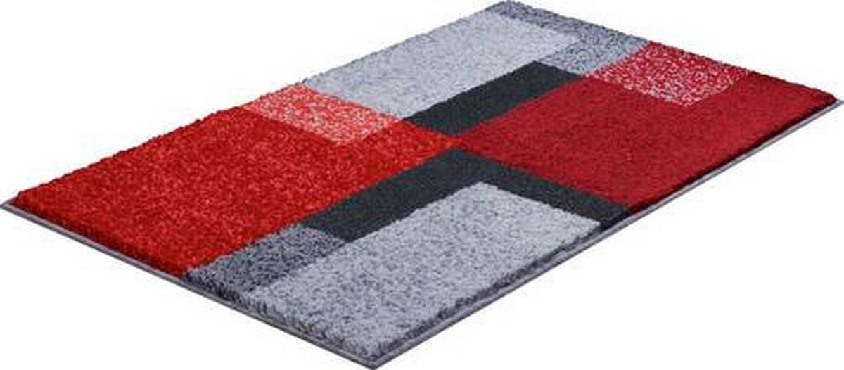 KOBEREC DO KOUPELNY, 70/120 cm - šedá/černá, Basics, textil/plast (70/120cm) - Grund