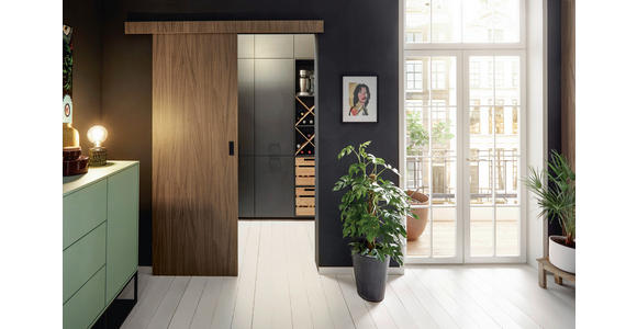 EINBAUKÜCHE - Braun, Design, Holzwerkstoff - Novel