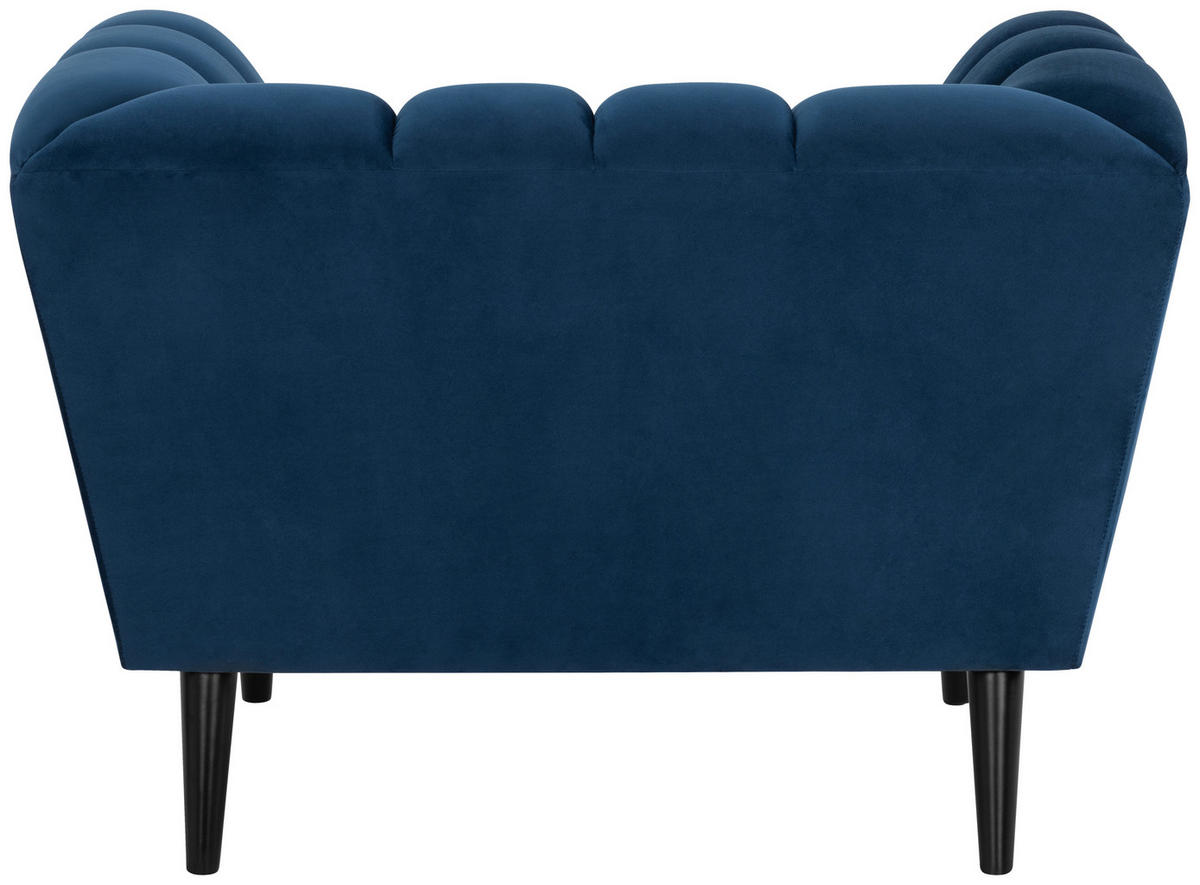 COCKTAILSESSEL - Blau/Schwarz, MODERN, Holz/Textil (116/78,5/87cm) - P & B