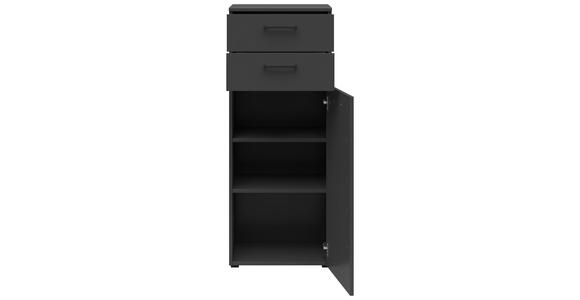 KOMMODE in 45/115/40 cm - Anthrazit/Schwarz, MODERN, Holzwerkstoff/Kunststoff (45/115/40cm) - Carryhome