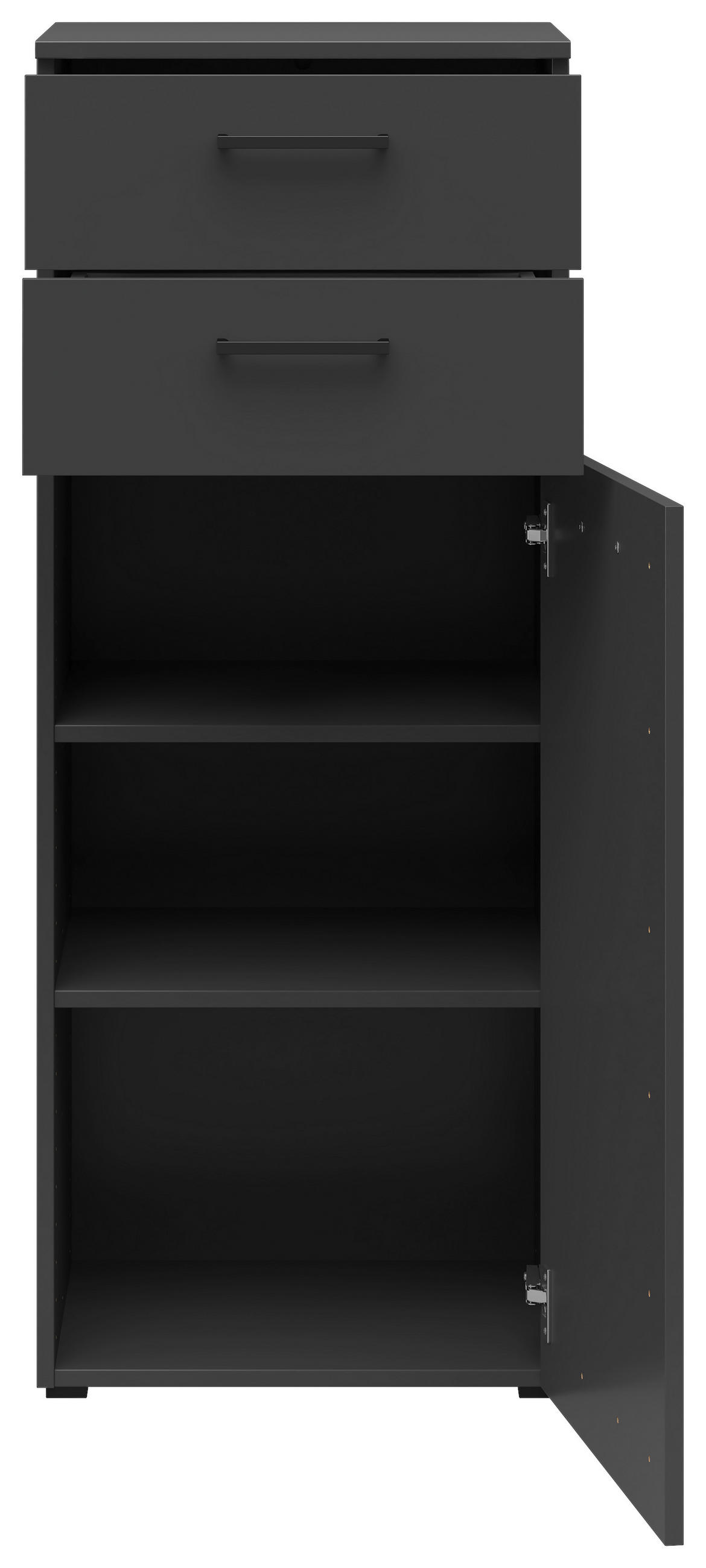 COMODĂ 45/115/40 cm  - grafit/antracit, Modern, plastic/material pe bază de lemn (45/115/40cm) - Carryhome