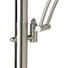 LED-STEHLEUCHTE - Weiß/Nickelfarben, KONVENTIONELL, Kunststoff/Metall (182cm)