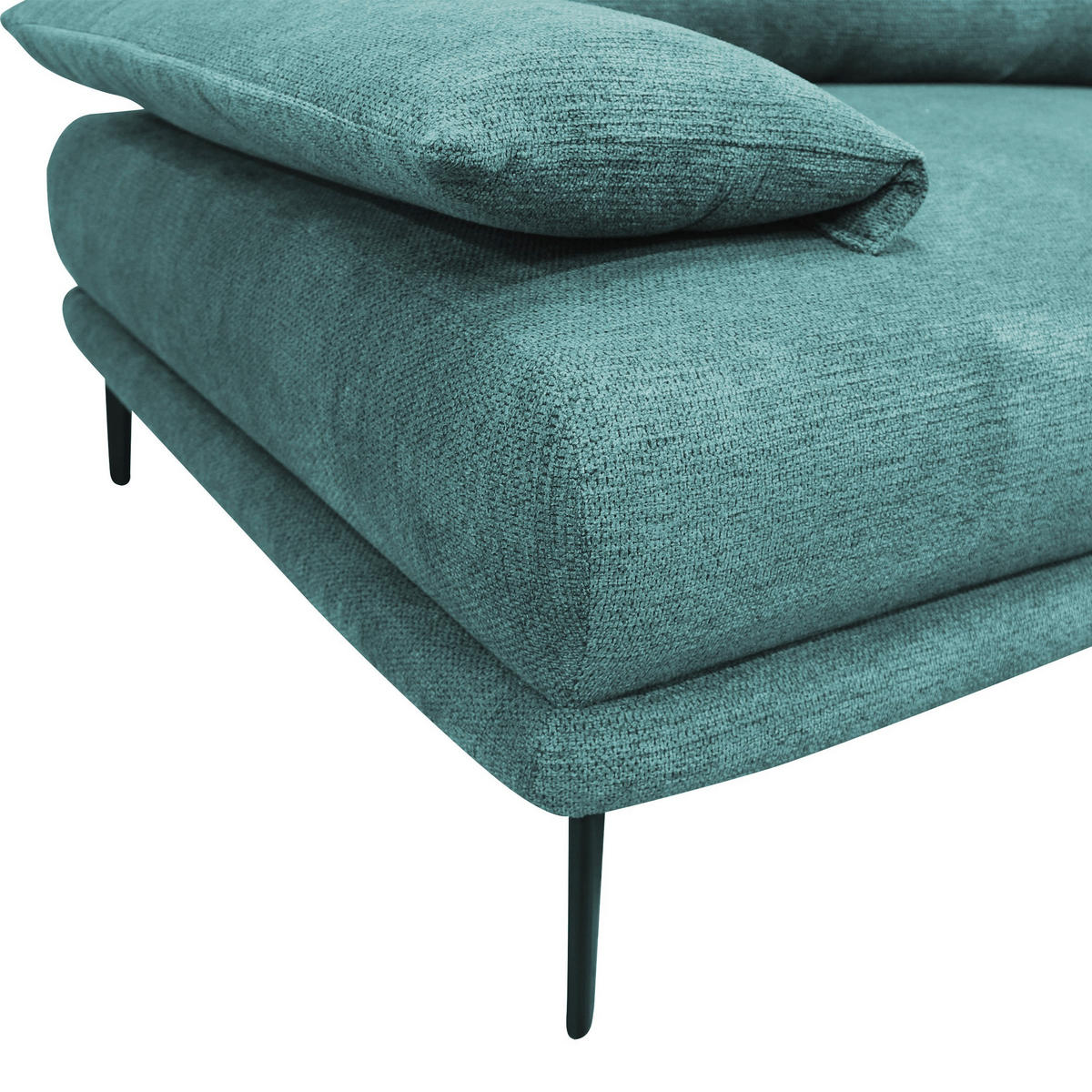 CloseUp von MID.YOU ECKSOFA Mintgrün Webstoff.