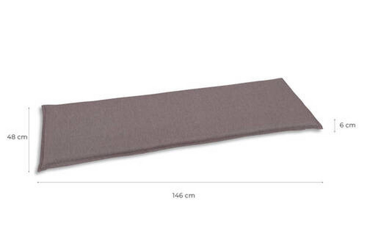 BANKAUFLAGE Uni  - Taupe, Basics, Textil (48/6/148cm)