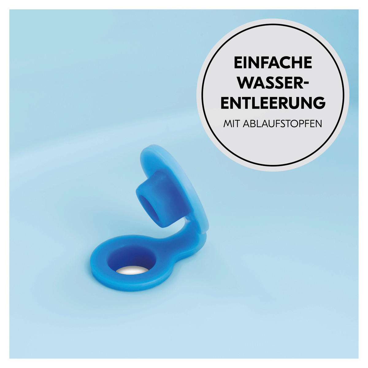 BABYBADEWANNE Wash N Fold  - Hellblau, Basics, Kunststoff (48/25/80cm) - Hauck
