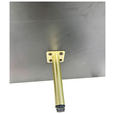 LOWBOARD SNOW in 180/54/40 cm - Eichefarben/Schwarz, Design, Holzwerkstoff/Metall (180/54/40cm) - Xora
