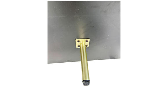 LOWBOARD SNOW in 180/54/40 cm - Eichefarben/Schwarz, Design, Holzwerkstoff/Metall (180/54/40cm) - Xora
