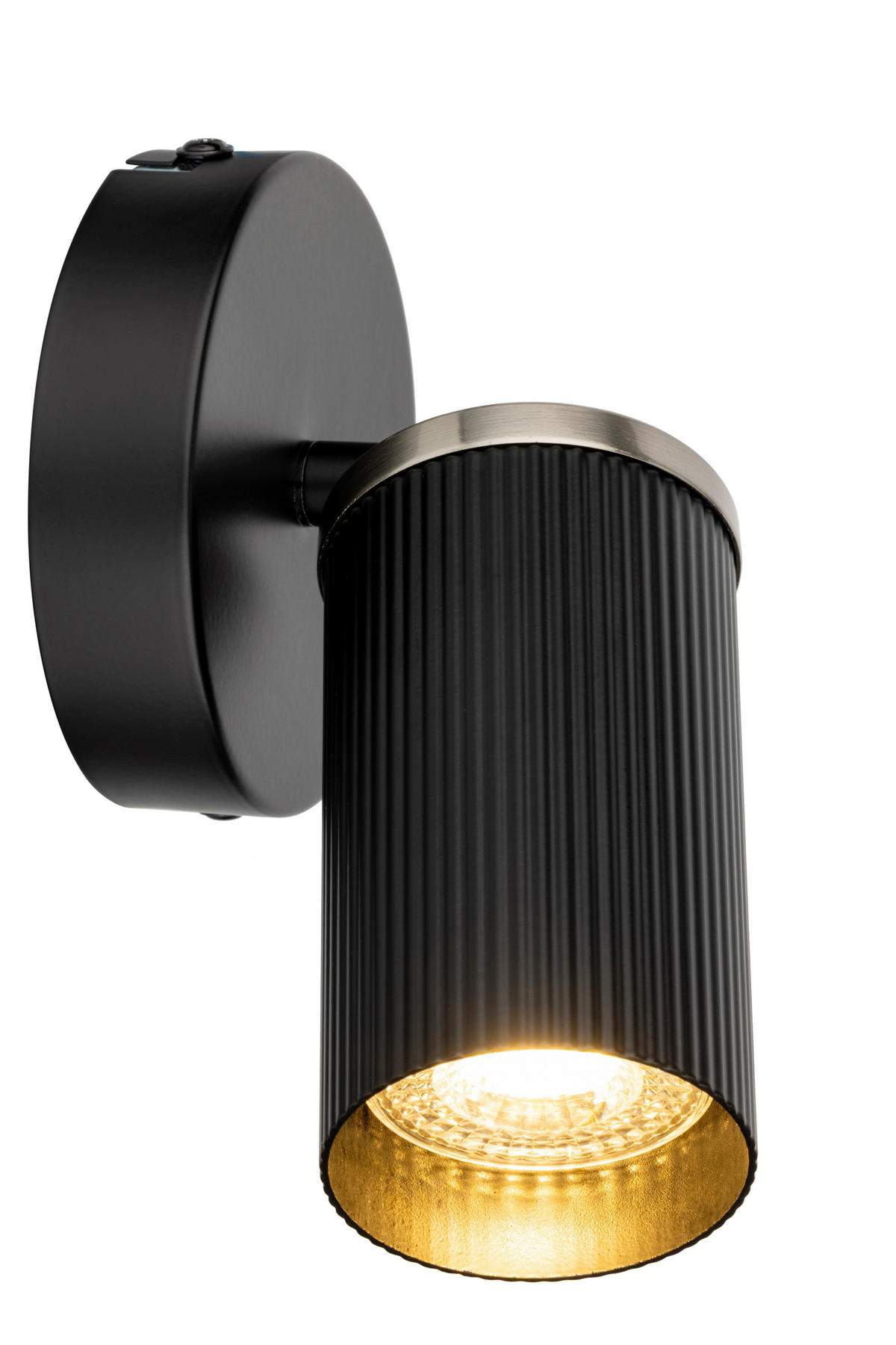 WANDLEUCHTE 15/10/18 cm  - Schwarz/Nickelfarben, Trend, Metall (15/10/18cm) - Collett's Monde