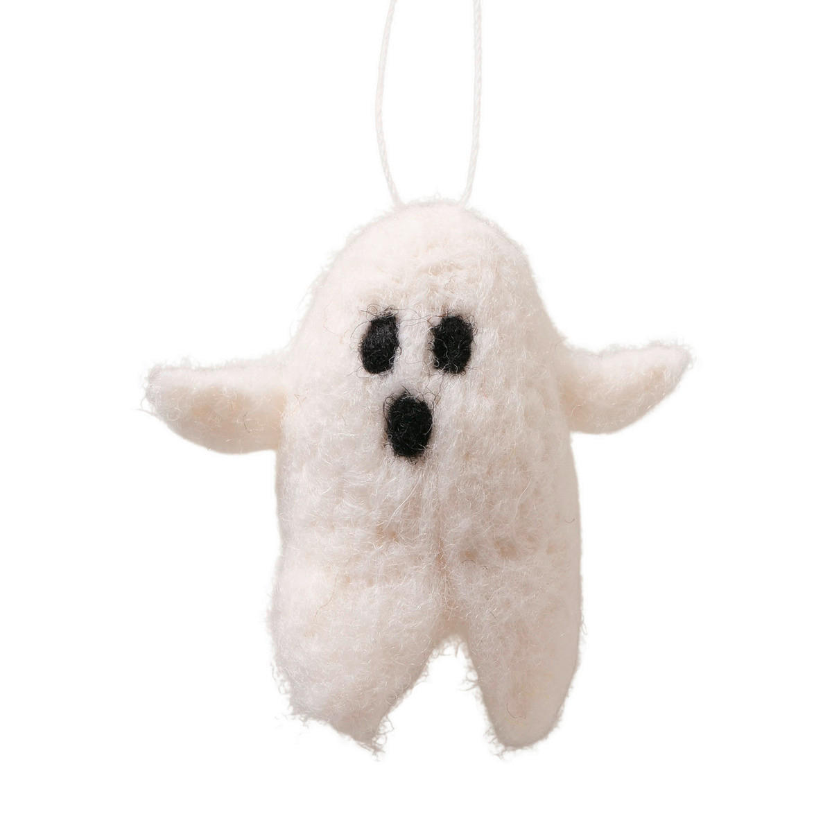 ZÁVĚSNÁ DEKORACE - krémová, Basics, textil/plast (6,5/3,5/6,5cm)