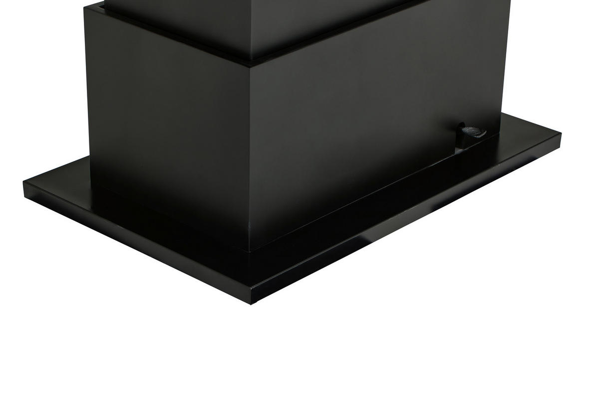 SOFFBORD i metall, keramik 125-150/49,5-79/70 cm  - svart, Design, metall/keramik (125-150/49,5-79/70cm) - Livetastic