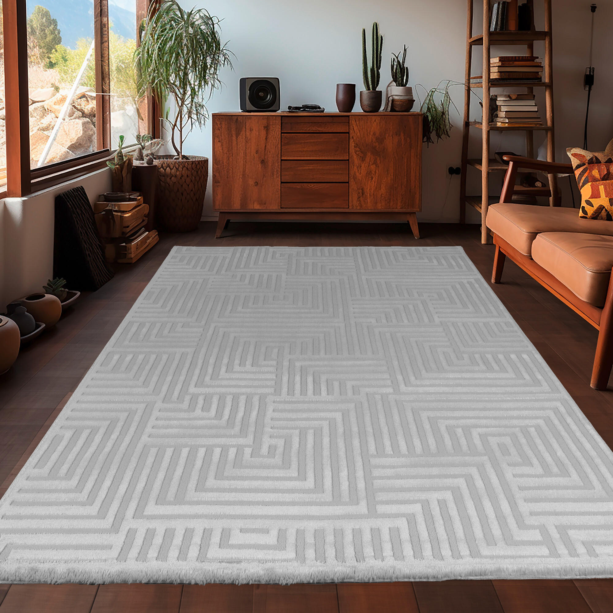 WEBTEPPICH 280/370 cm Sahara Silberfarben  - Silberfarben, Design, Textil (280/370cm) - Novel
