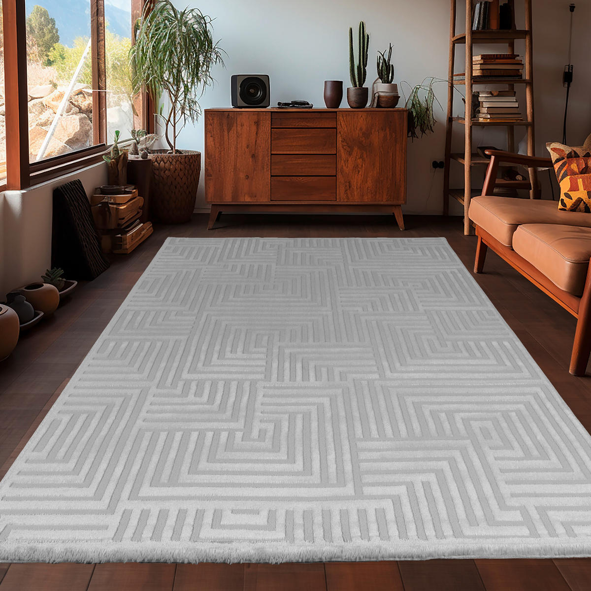 WEBTEPPICH 240/340 cm Sahara Silberfarben  - Silberfarben, Design, Textil (240/340cm) - Novel