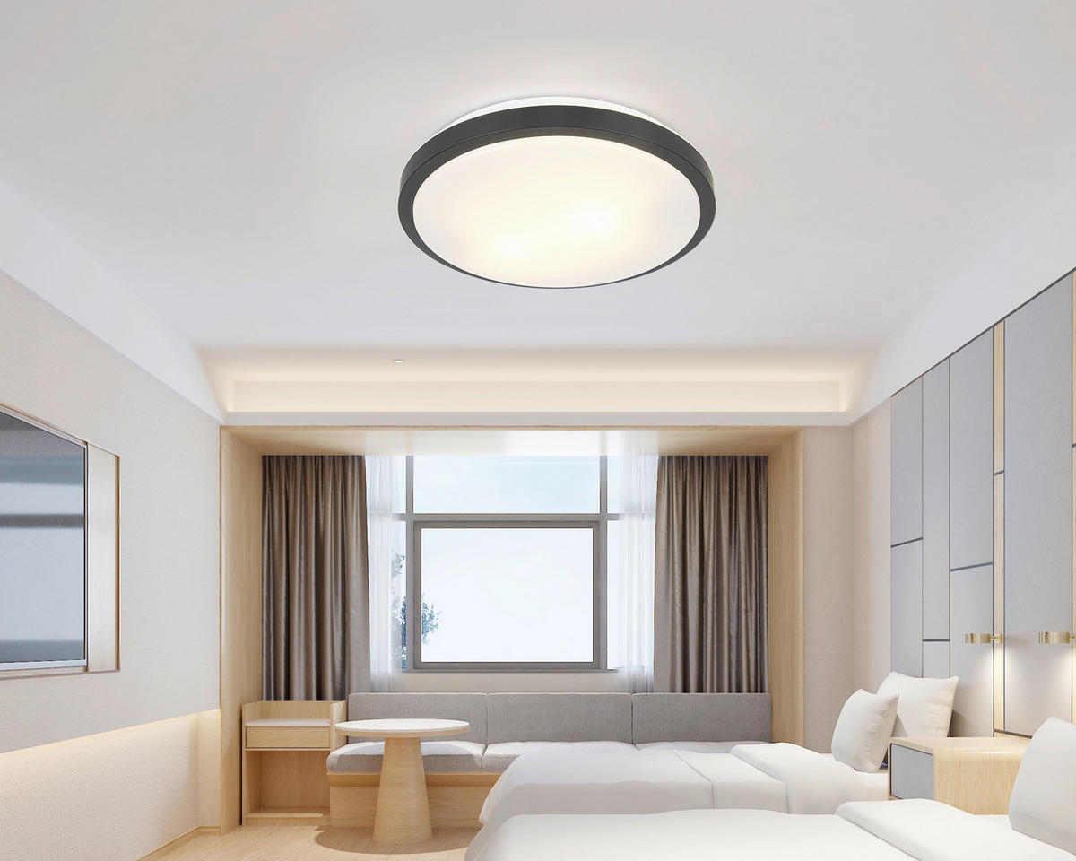 PLAFONJERA  - bela/crna, Osnovno, metal/plastika (49/9cm) - Boxxx