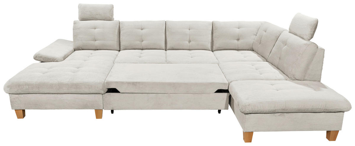 SOFFA i manchester beige  - beige/ekfärgad, Klassisk, trä/textil (170/324/220cm) - MID.YOU