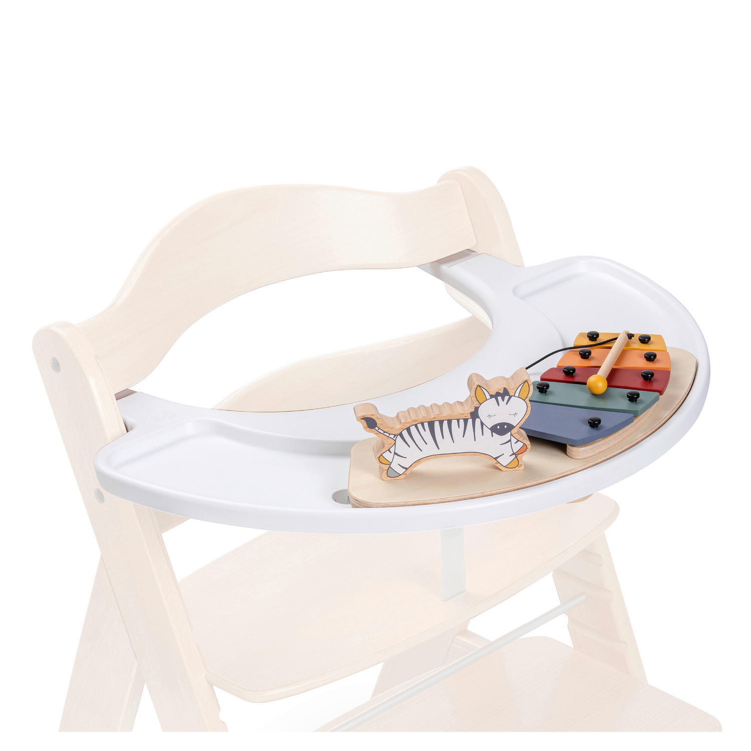 ESS- UND SPIELBRETT Alpha Play Music Set  - Multicolor/Naturfarben, Basics, Holz/Kunststoff (58/43/12,5cm) - Hauck