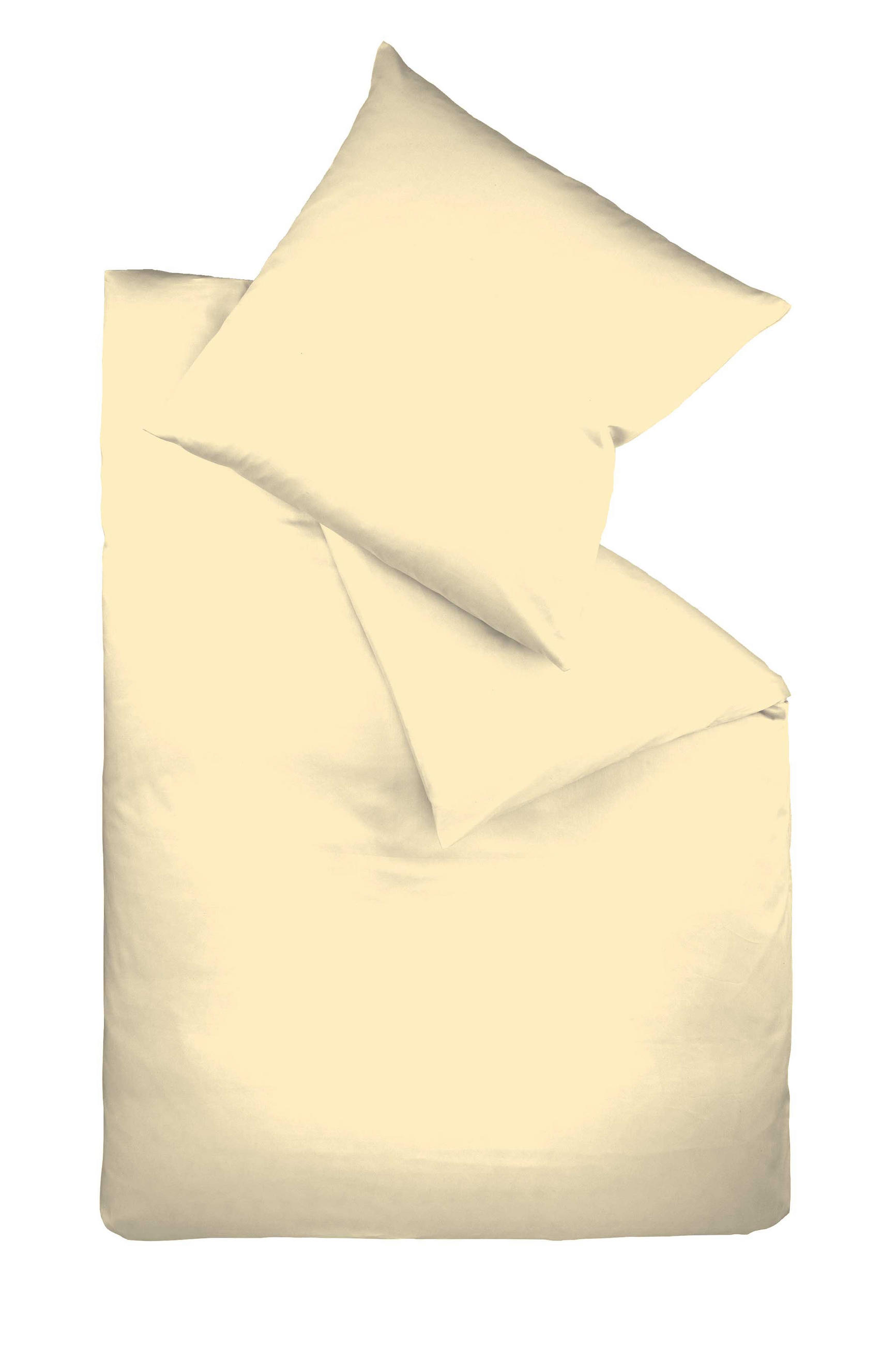 BETTWÄSCHE Makosatin 135/200 cm  - Beige, Basics, Textil (135/200cm) - Fleuresse