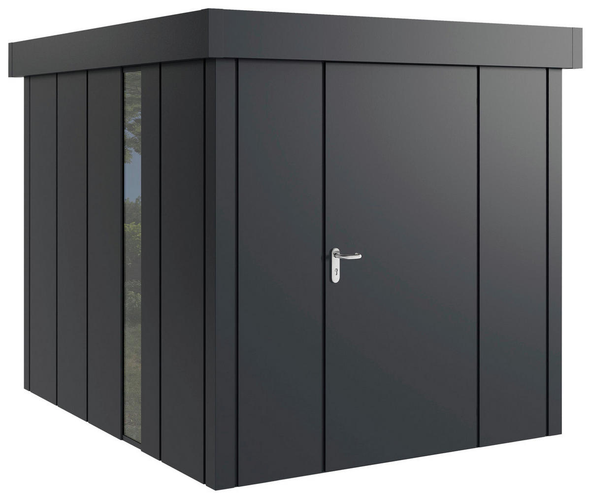 GERÄTEHAUS 229/220/277 cm  - Anthrazit, Basics, Metall (229/220/277cm)